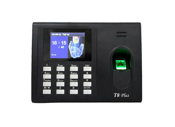 Máy chấm công vân tay T8 Plus Máy chấm công vân tay T8 Plus