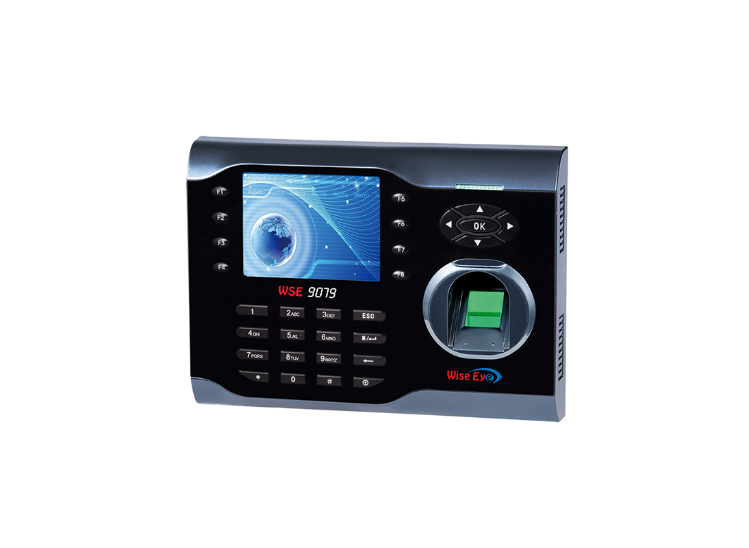 Máy chấm công vân tay Wise Eye WSE-9079 Máy chấm công vân tay Wise Eye WSE-9079
